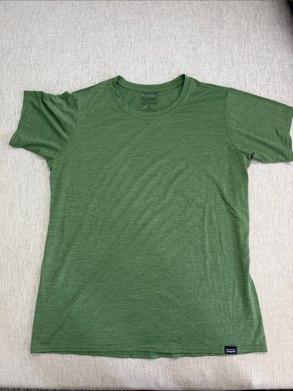 Patagonia Women’s Green Short Sleeve Crew Tee Breathable